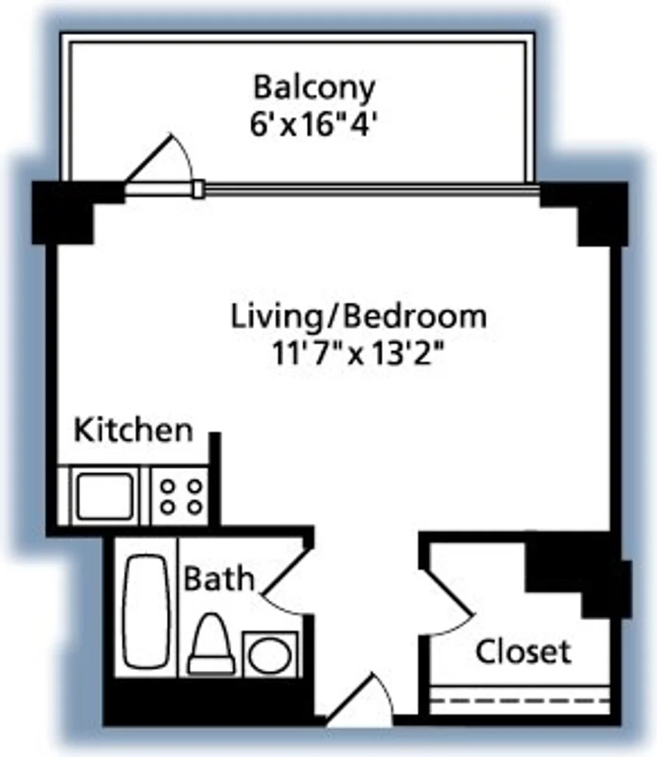 Studio accueillant pour les étudiants et très bien desservi par les transports en commun à 