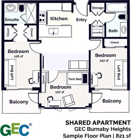 Private room at GEC Burnaby Heights Burnaby BC V5C 0J7, image 8 of 11