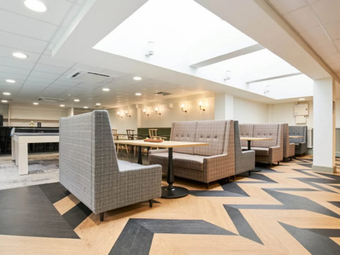 Student room in  with study area and shared facilities