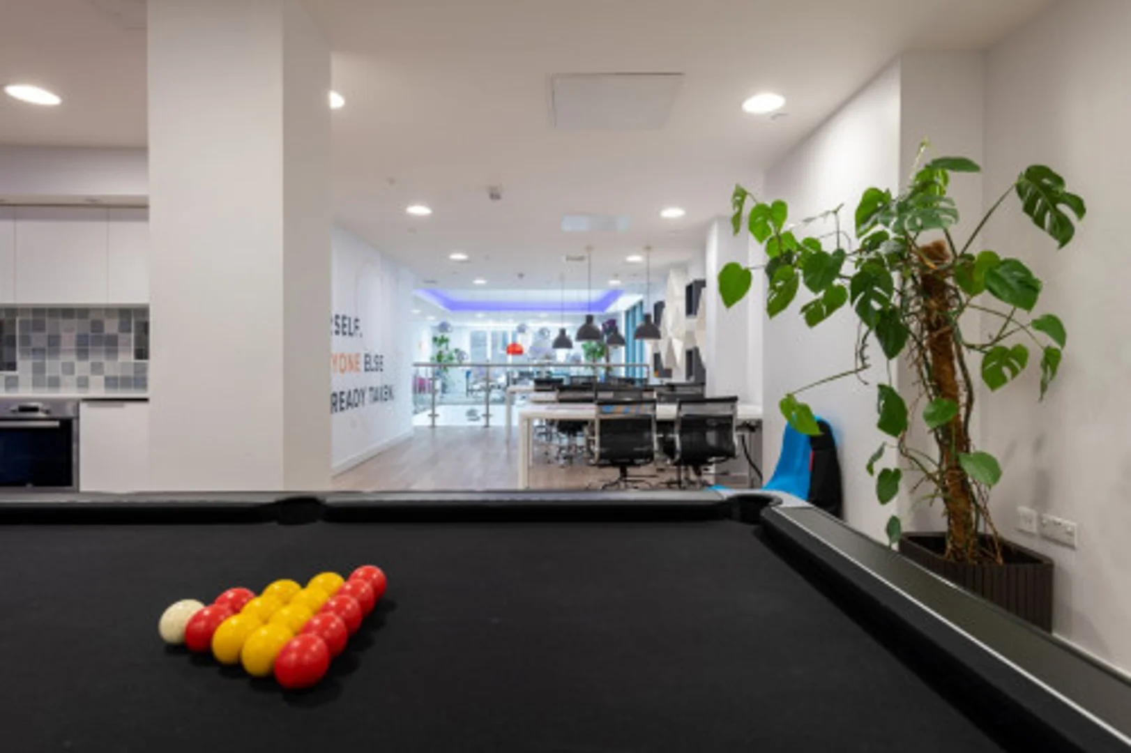 Student room in  with study area and shared facilities