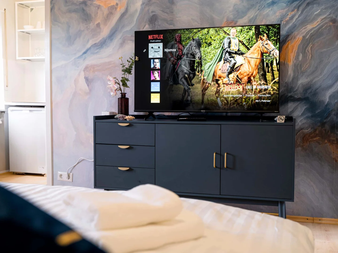 Quarto de estudante em  com área de estudo e instalações partilhadas