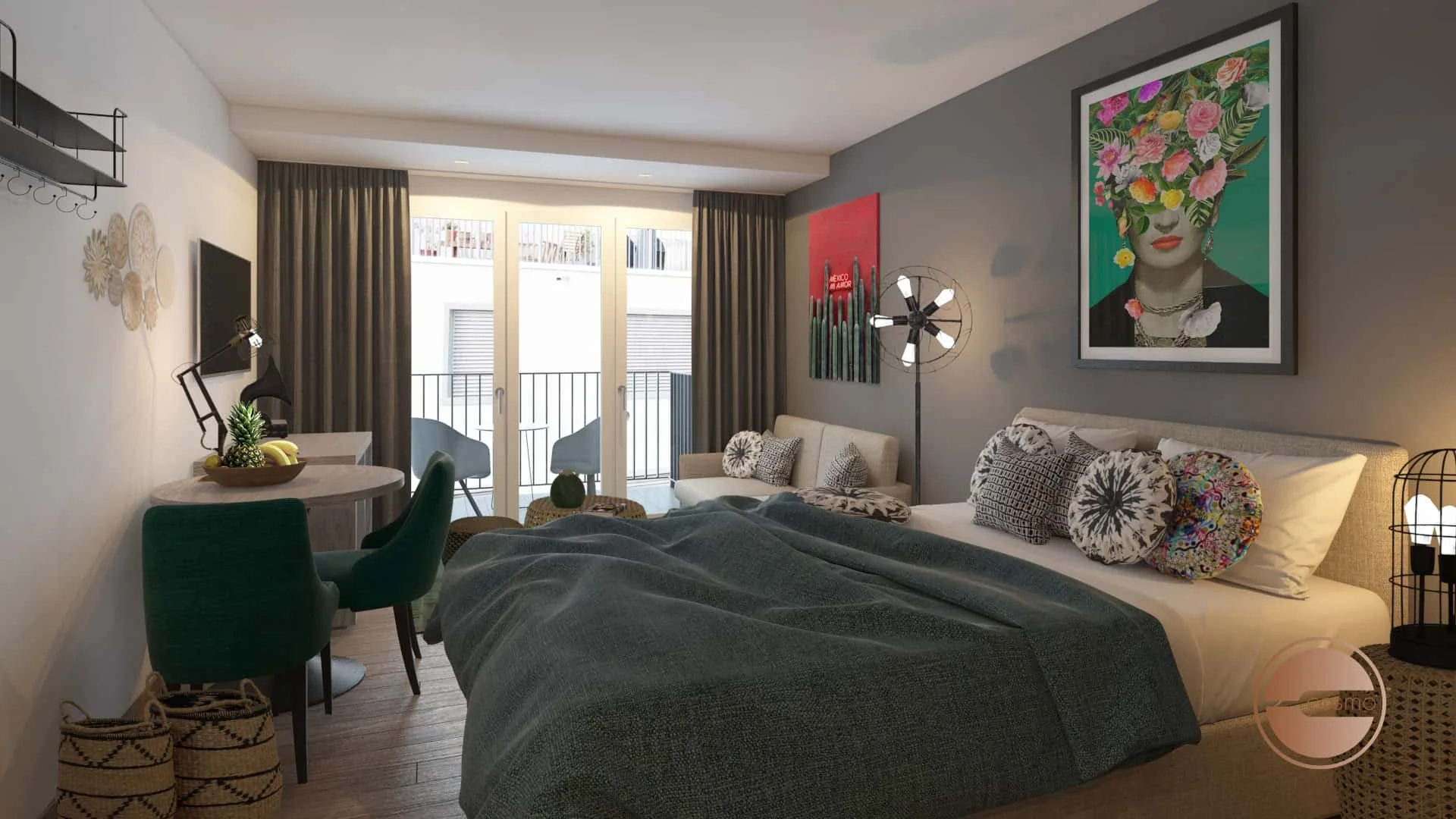 Quarto acolhedor para estudantes disponível em 