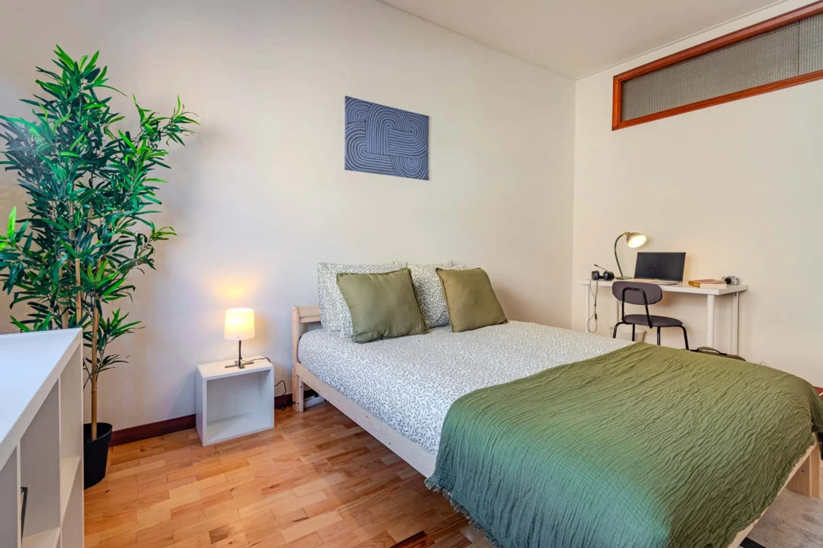 Student room in  with study area and shared facilities