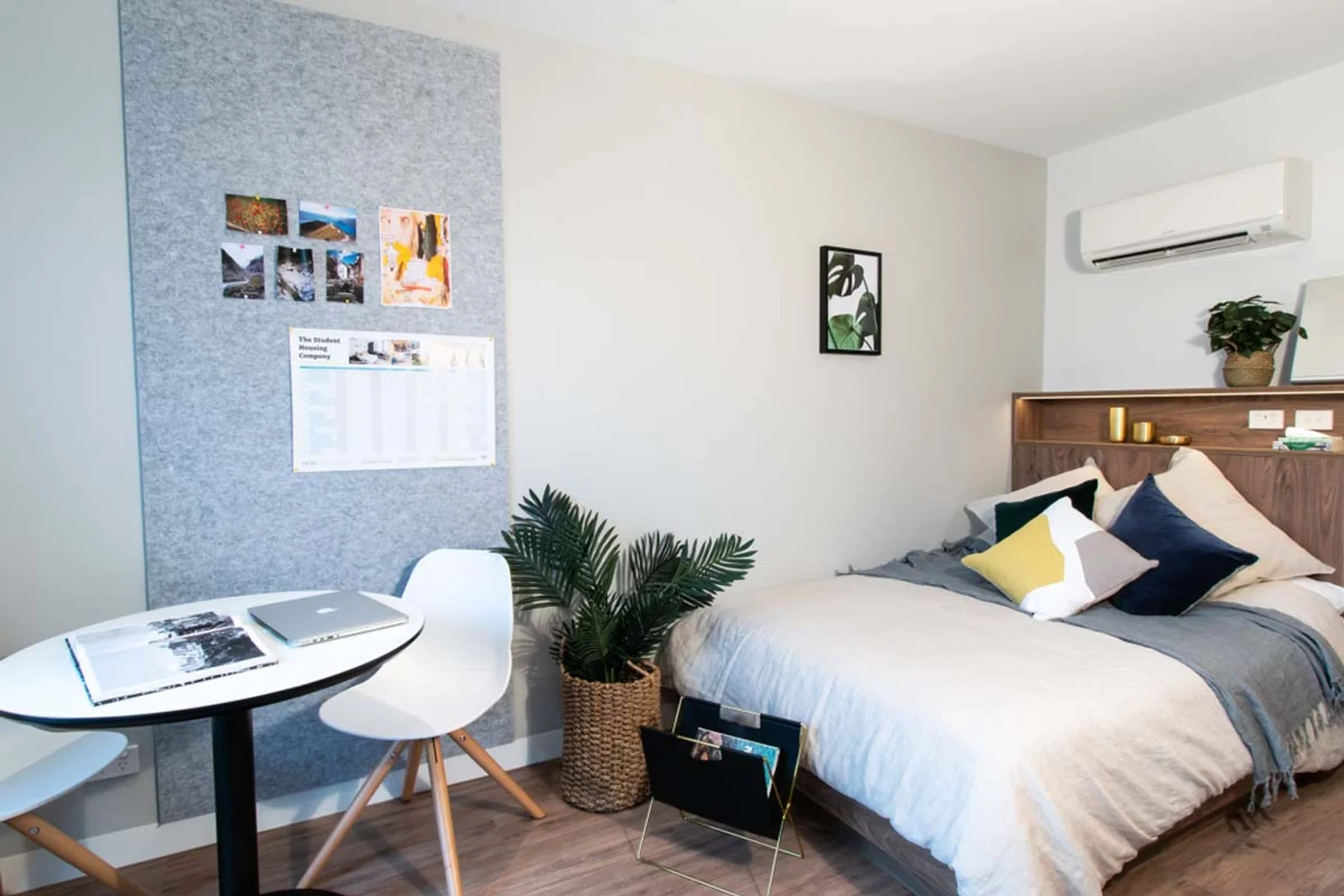 Apartamento estúdio totalmente equipado para estudantes em 