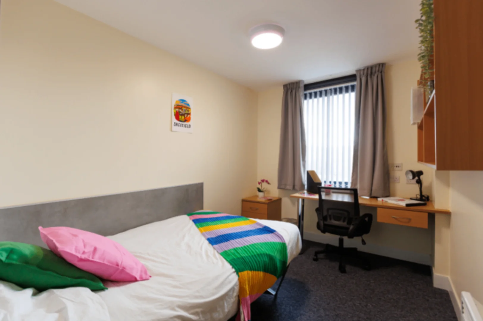 Funktionelles Studentenzimmer perfekt zum Studieren in
