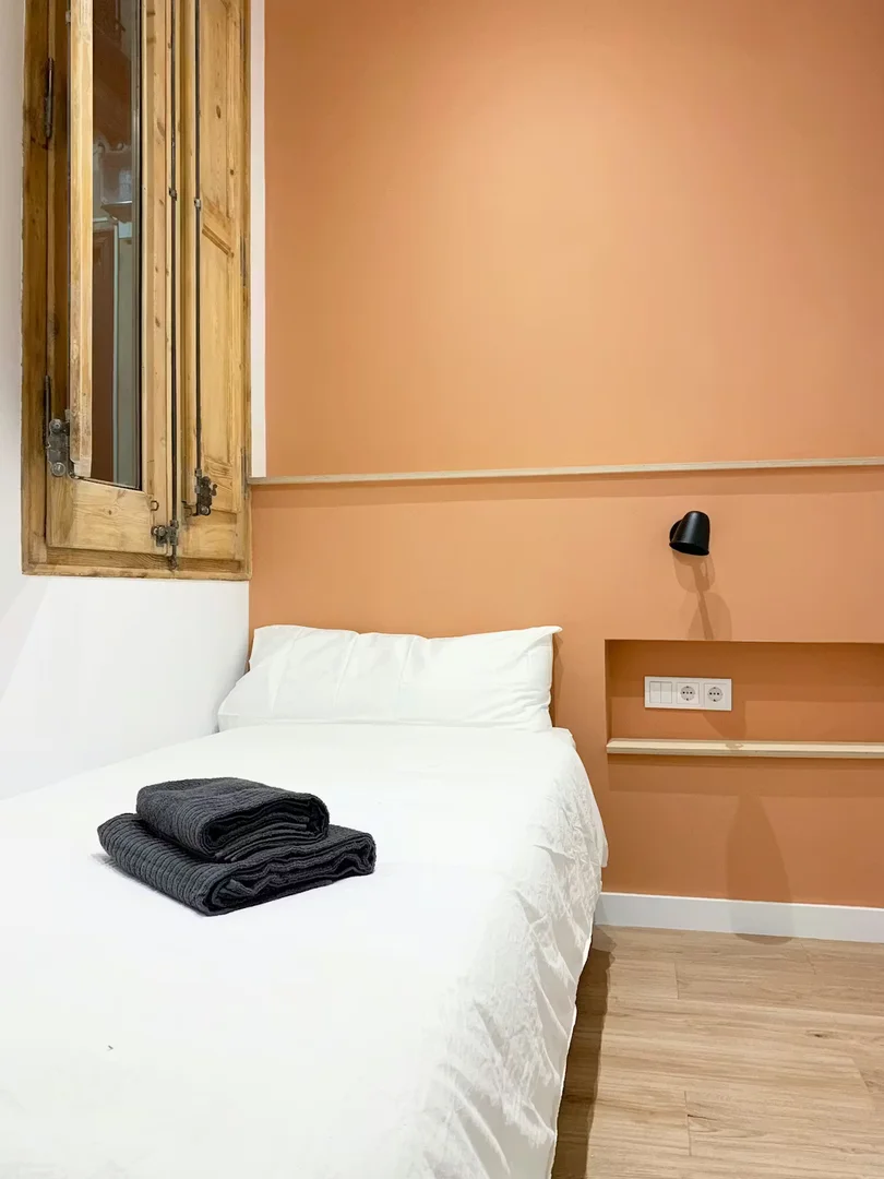Chambre abordable pour les étudiants avec un bon éclairage dans 