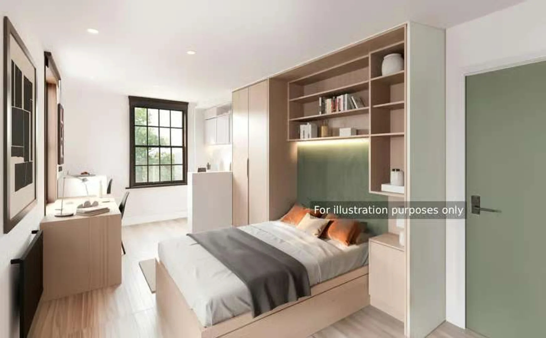 Asequible apartamento estudio con características esenciales en 