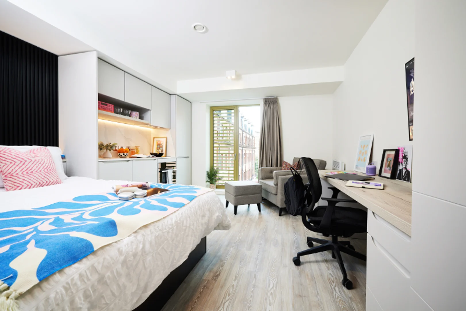 Affordable studio apartment with essential features in 