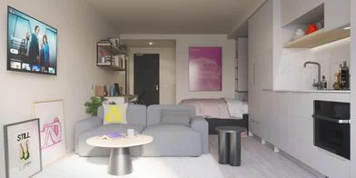 Appartamento intero in residence in Vita Student New Waverley, No 14 Sibbald Walk, Edinburgh, EH8 8GG, immagine 15 di 24
