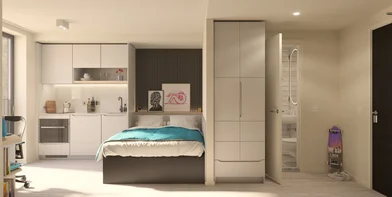 Appartamento intero in residence in Vita Student New Waverley, No 14 Sibbald Walk, Edinburgh, EH8 8GG, immagine 18 di 24