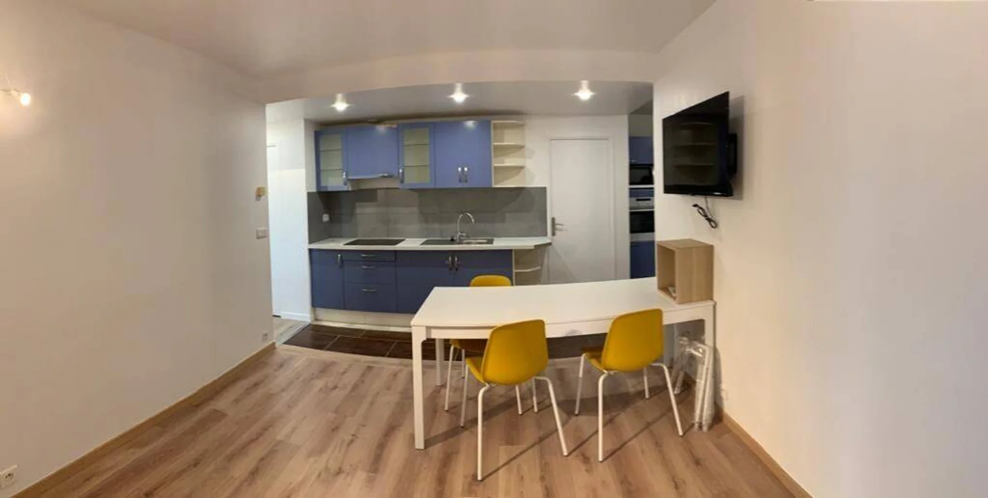 Student room in  with study area and shared facilities