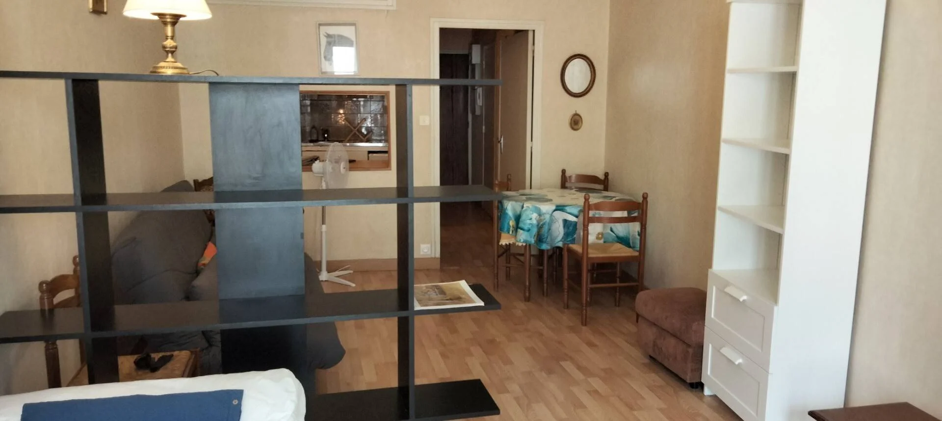 Student room in  with study area and shared facilities