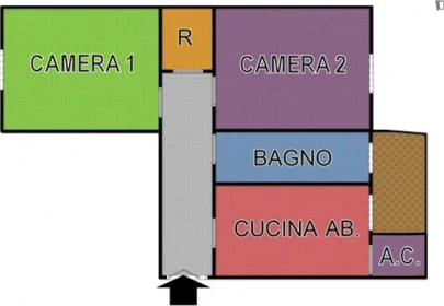 Quarto privado em Via Carlo Marochetti, imagem 15 de 15