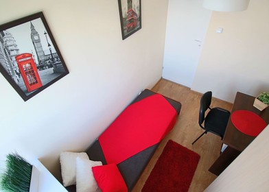 Łódź de çift kişilik yataklı kiralık oda