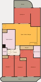 Privatzimmer im Wohnheim in der 35 Rue Médéric Clichy, bild 2 von 5