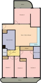 Privatzimmer im Wohnheim in der 35 Rue Médéric Clichy, bild 5 von 5