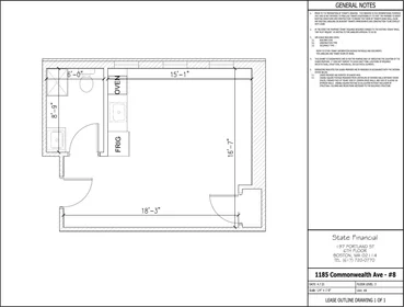 Studio in residence at 1185, Commonwealth Ave., Unit 8, Allston, Boston, MA, 02134, image 1 of 18