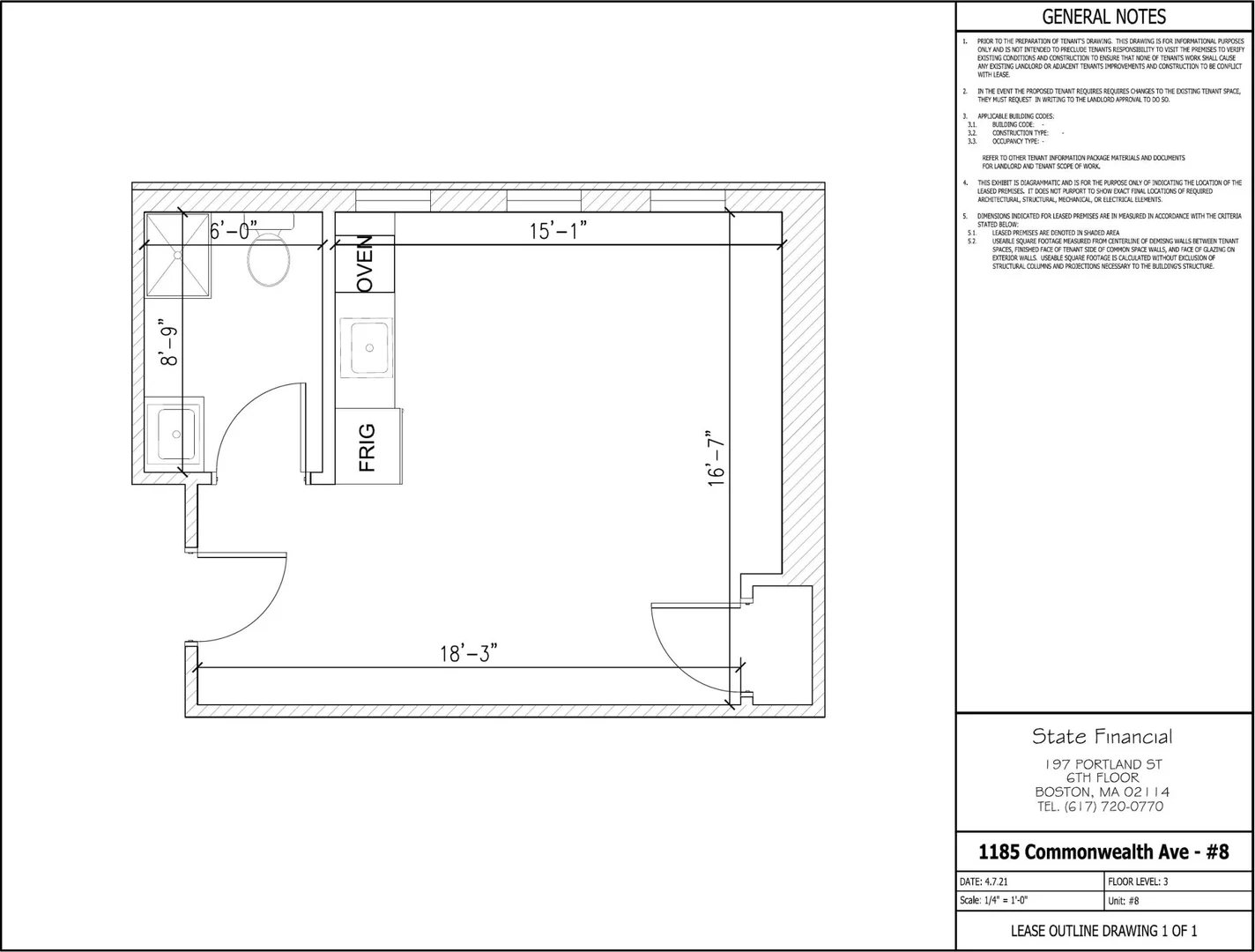 Convenient studio apartment for student living in 