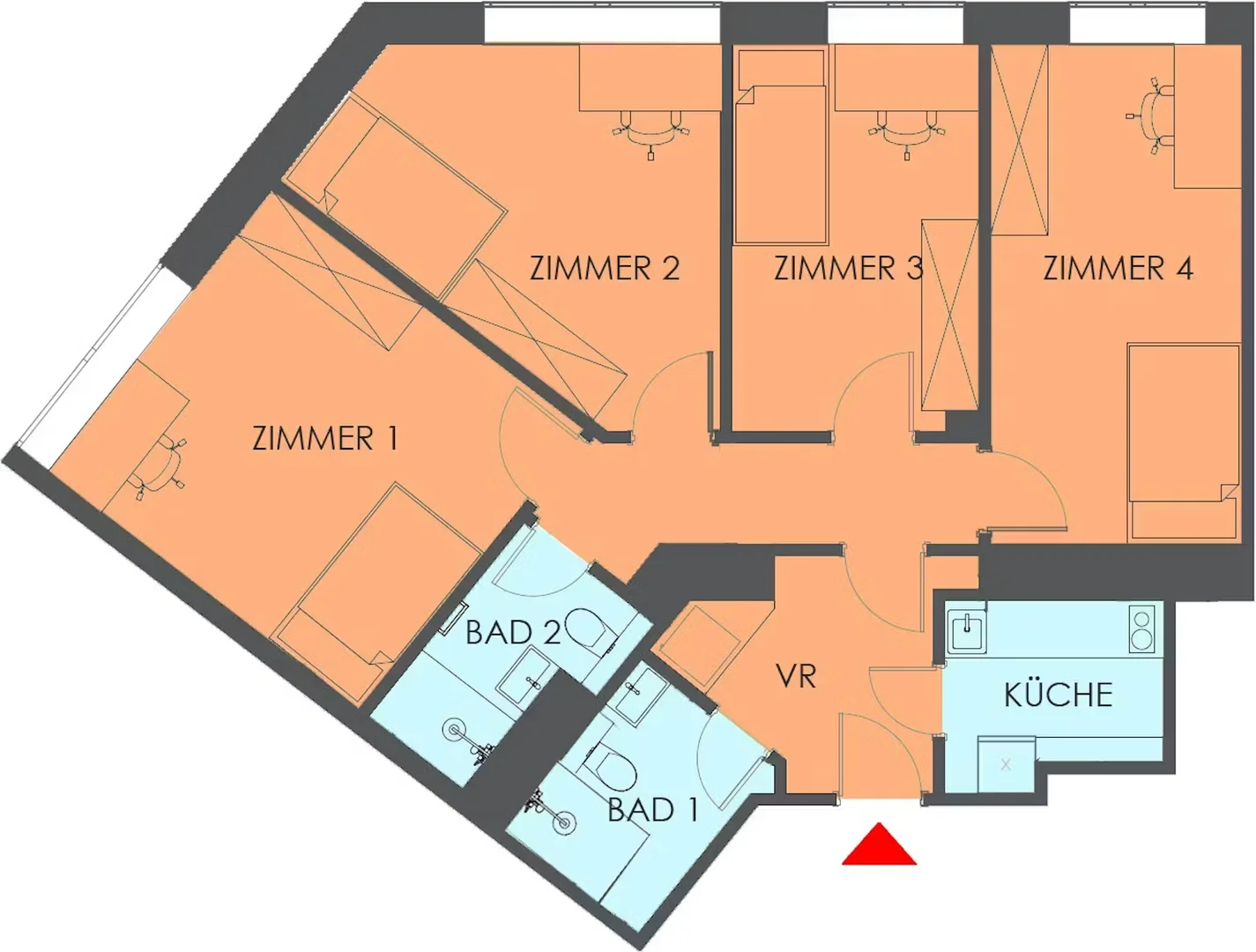 Budget-friendly student room close to campus in 