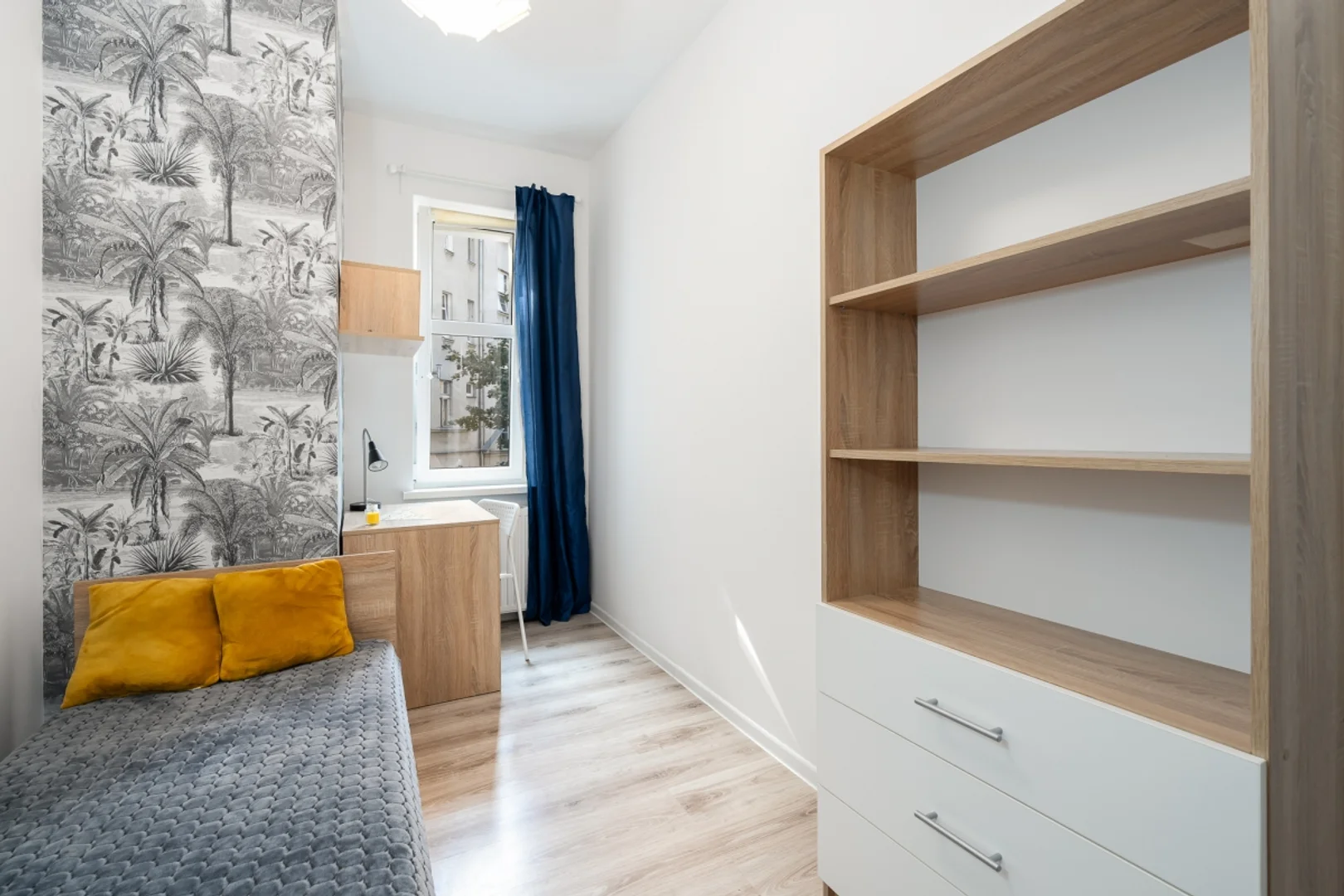 Student room in  with study area and shared facilities