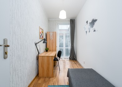 Bright private room in Poznań