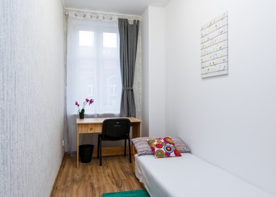 Bright private room in Poznań