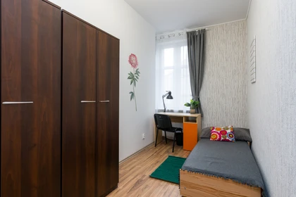 Bright private room in Poznan