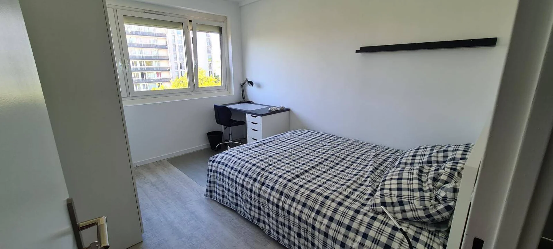 Affordable room for students with ample lighting in 
