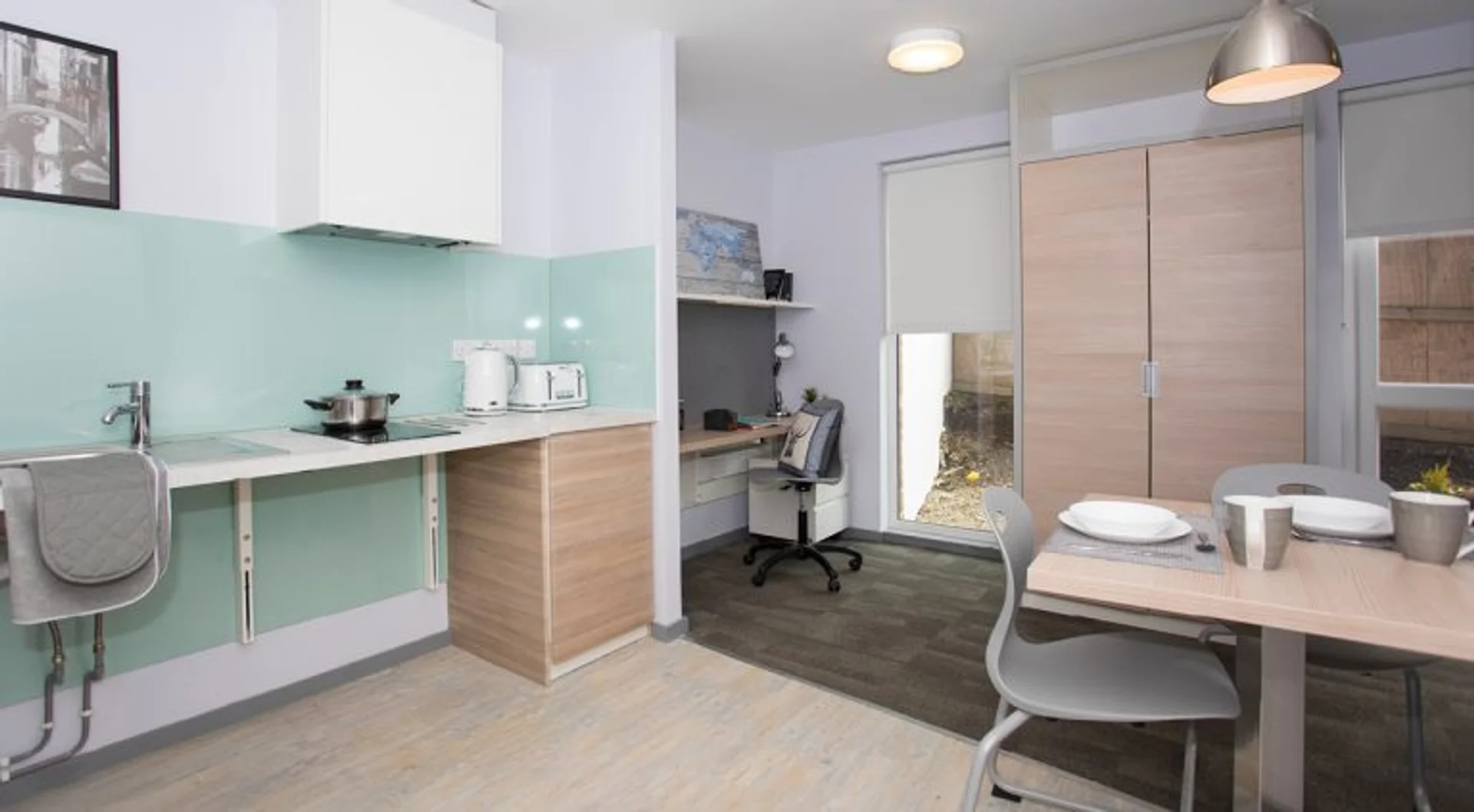 Studio compact idéal pour les étudiants dans