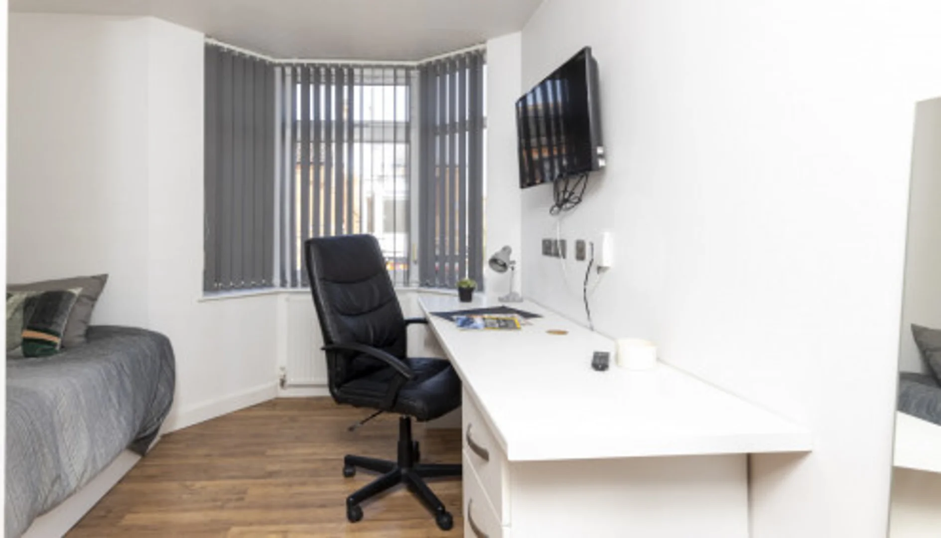 Bright and airy student room with easy university access in 