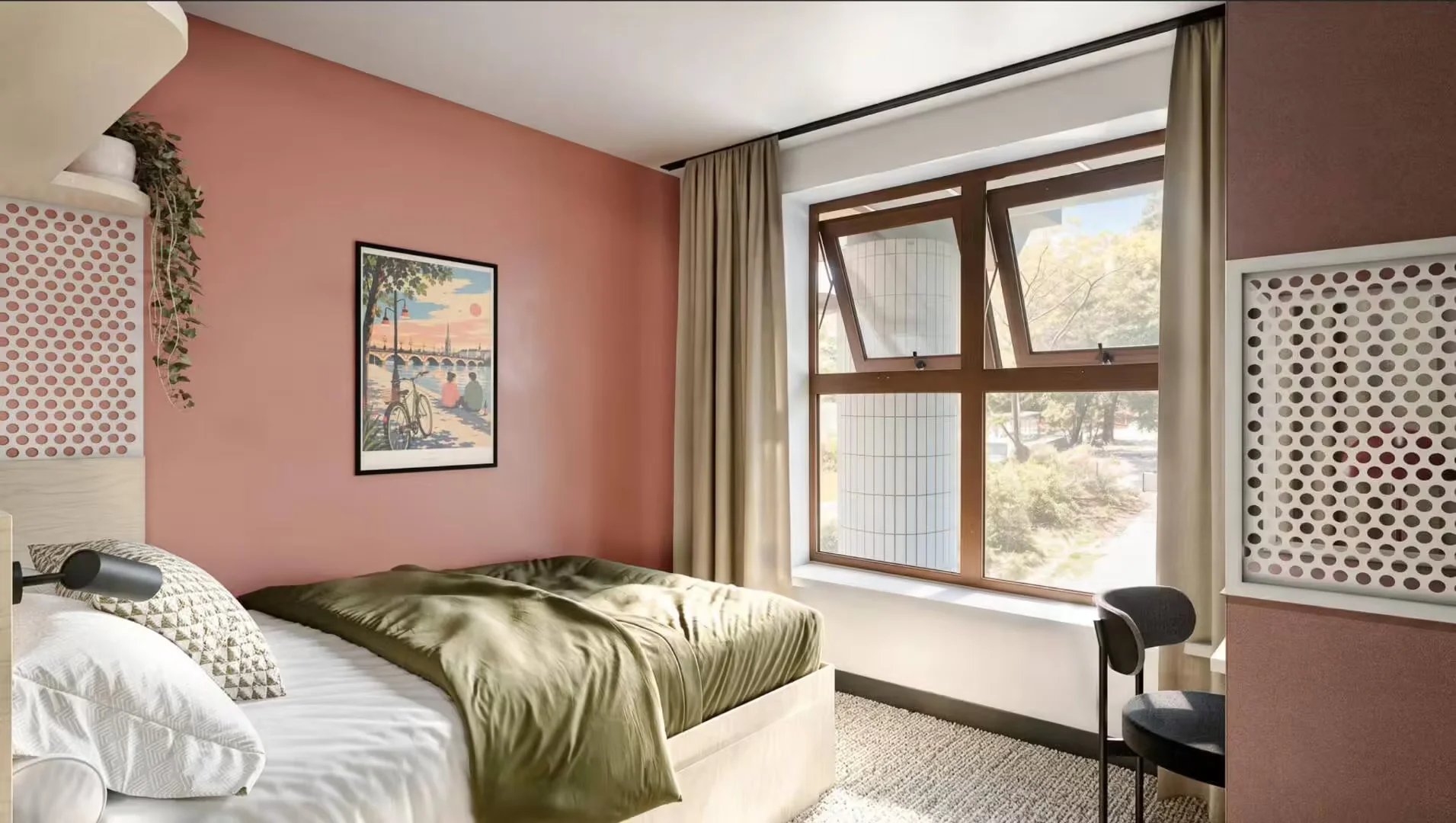 Habitación estudiantil económica con ubicación conveniente en 