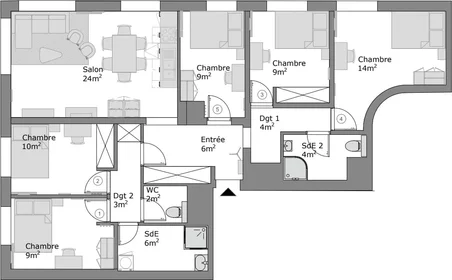 Privatzimmer in der 21 Avenue du Centre Montigny-le-Bretonneux 78180  FR, bild 12 von 12