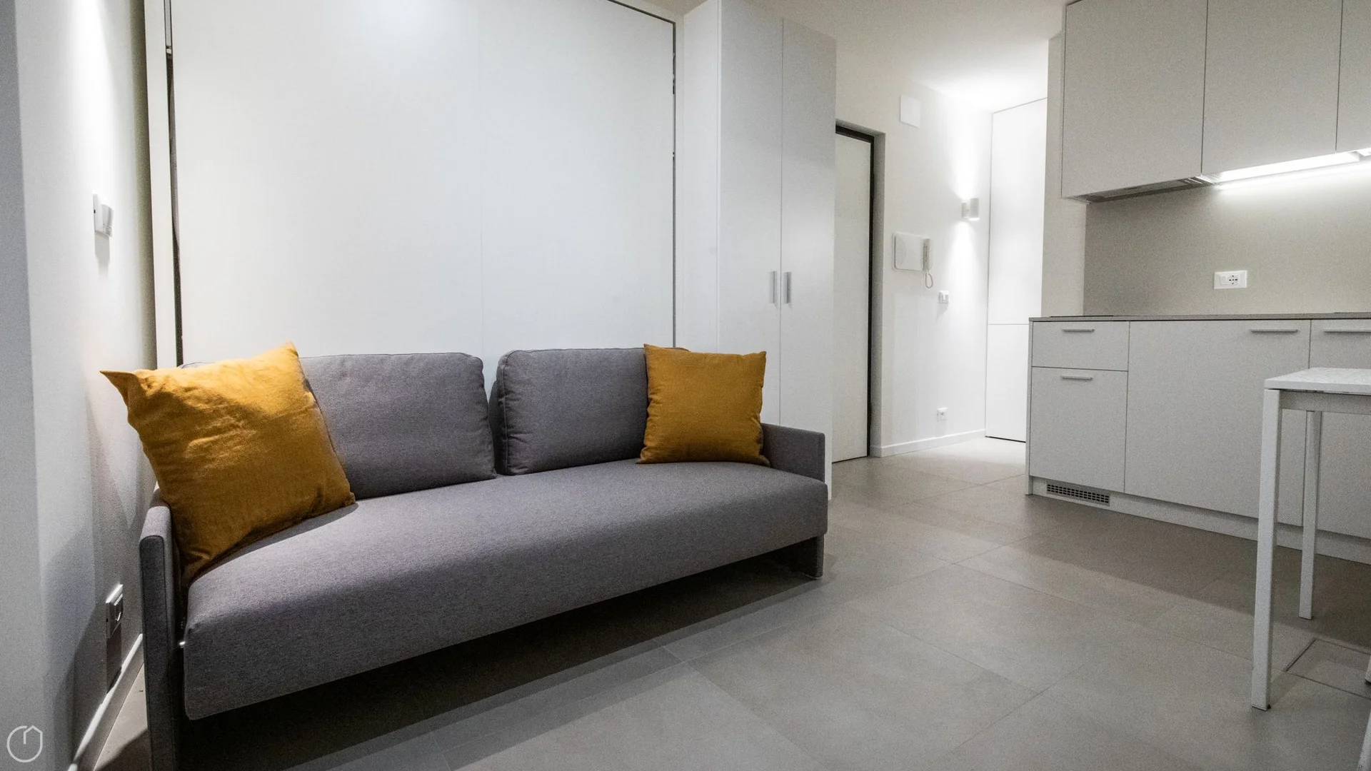 Student room in  with study area and shared facilities