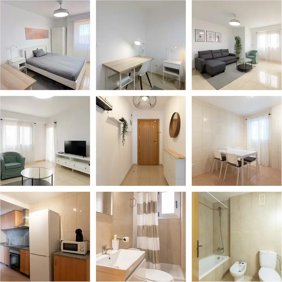 Habitación estudiantil amplia y cómoda en 