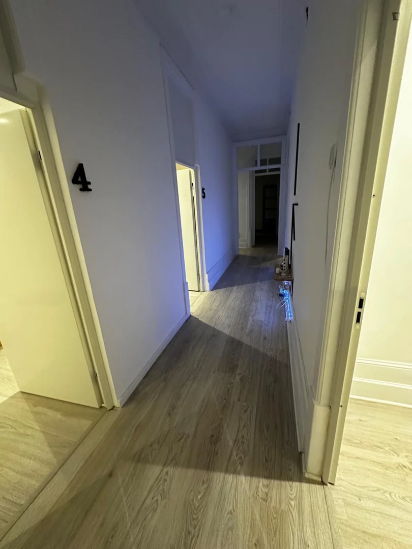 'de öğrenci dairesinde, tamamen mobilyalı kiralık oda