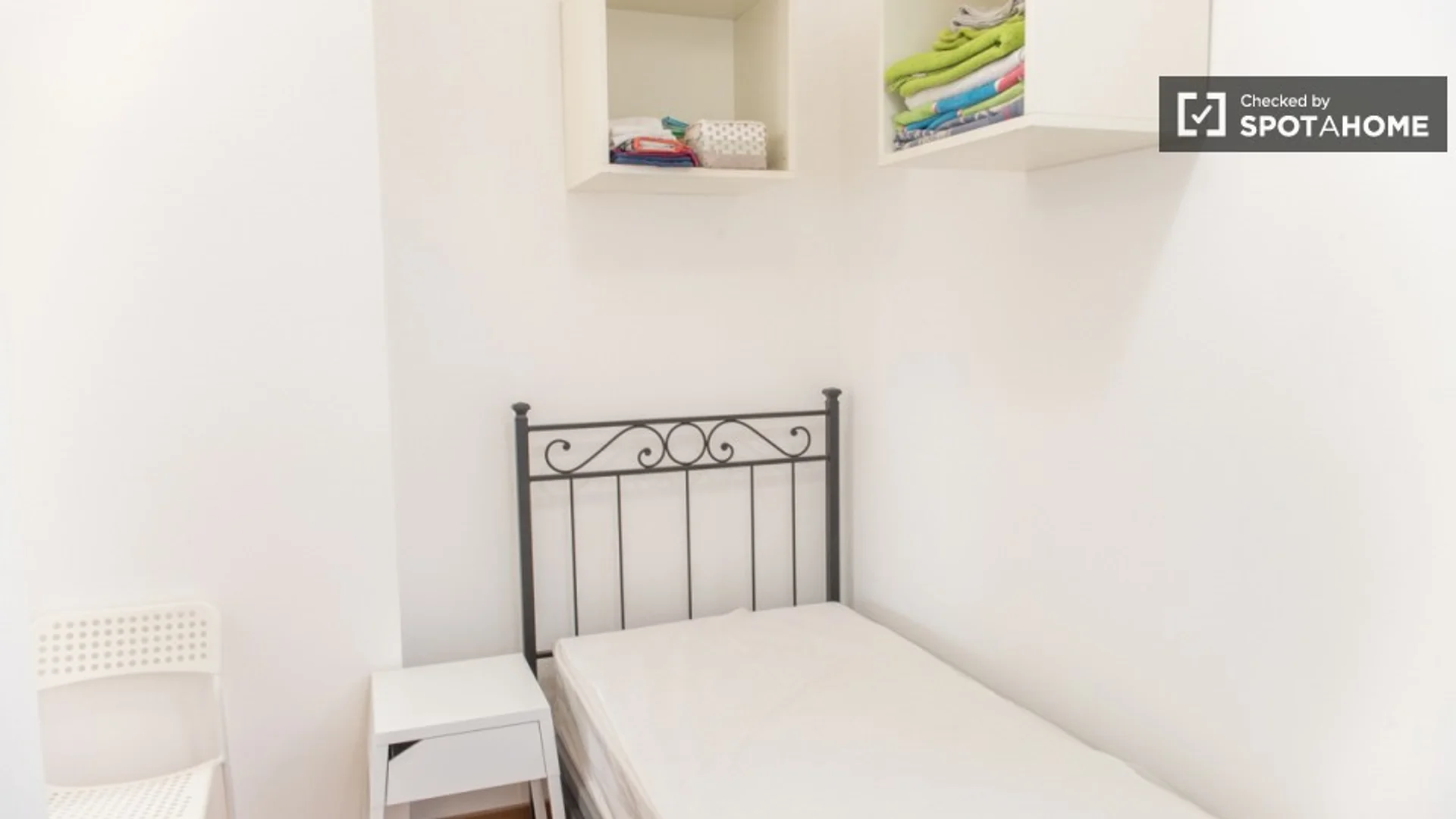 Student room in  with study area and shared facilities