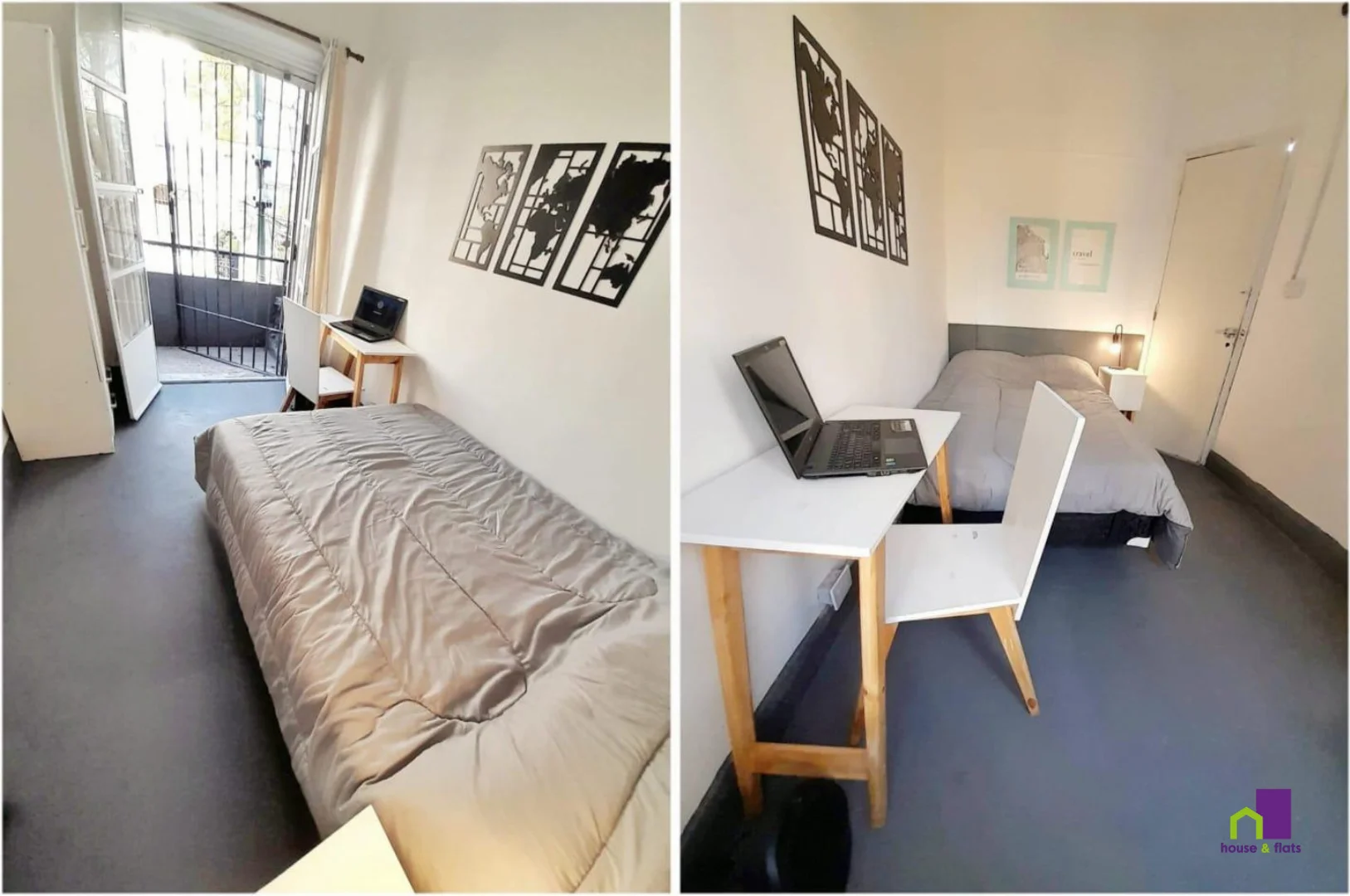 Habitación acogedora para estudiantes disponible en