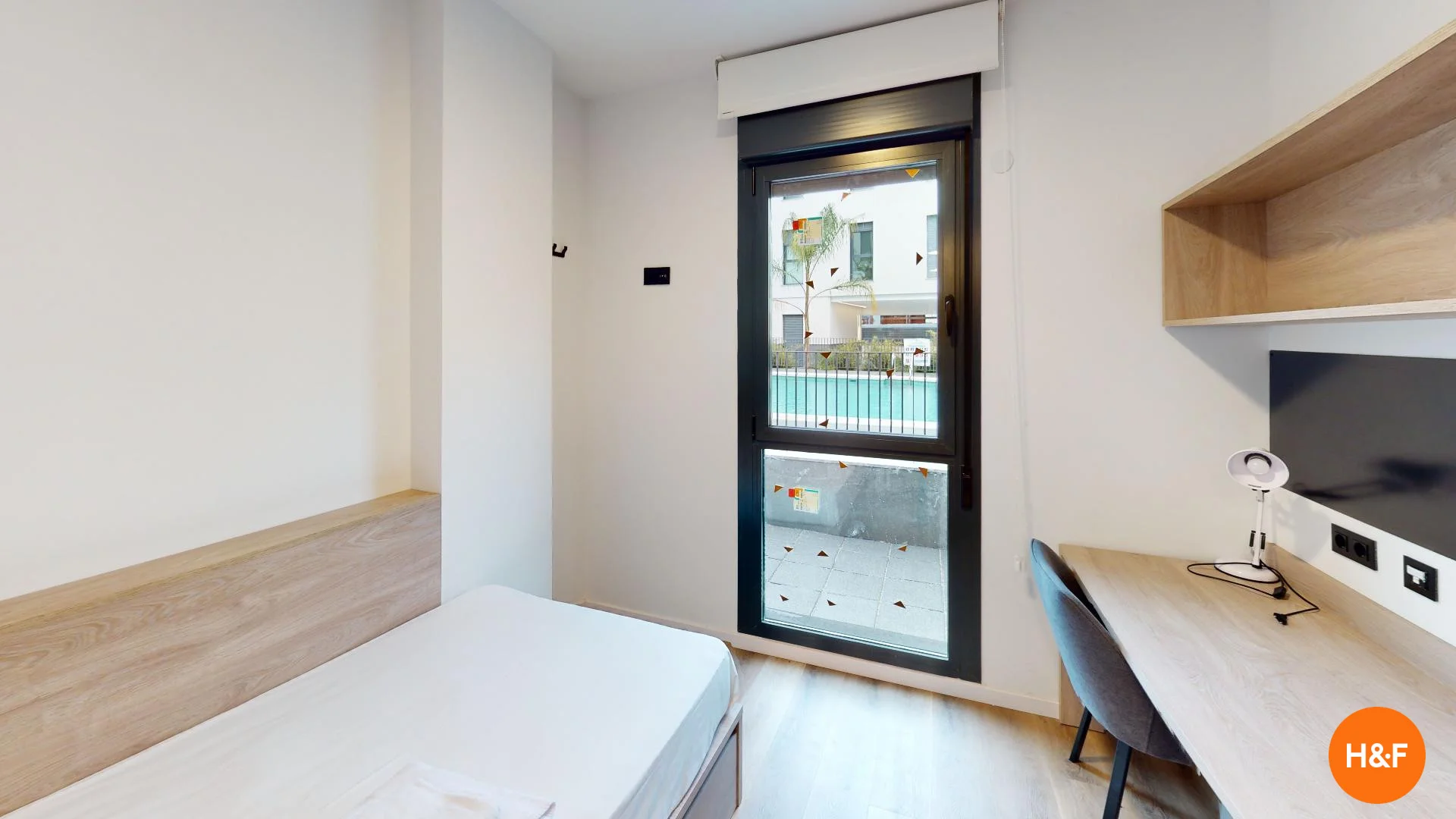 Habitación para estudiantes en  con modernas comodidades