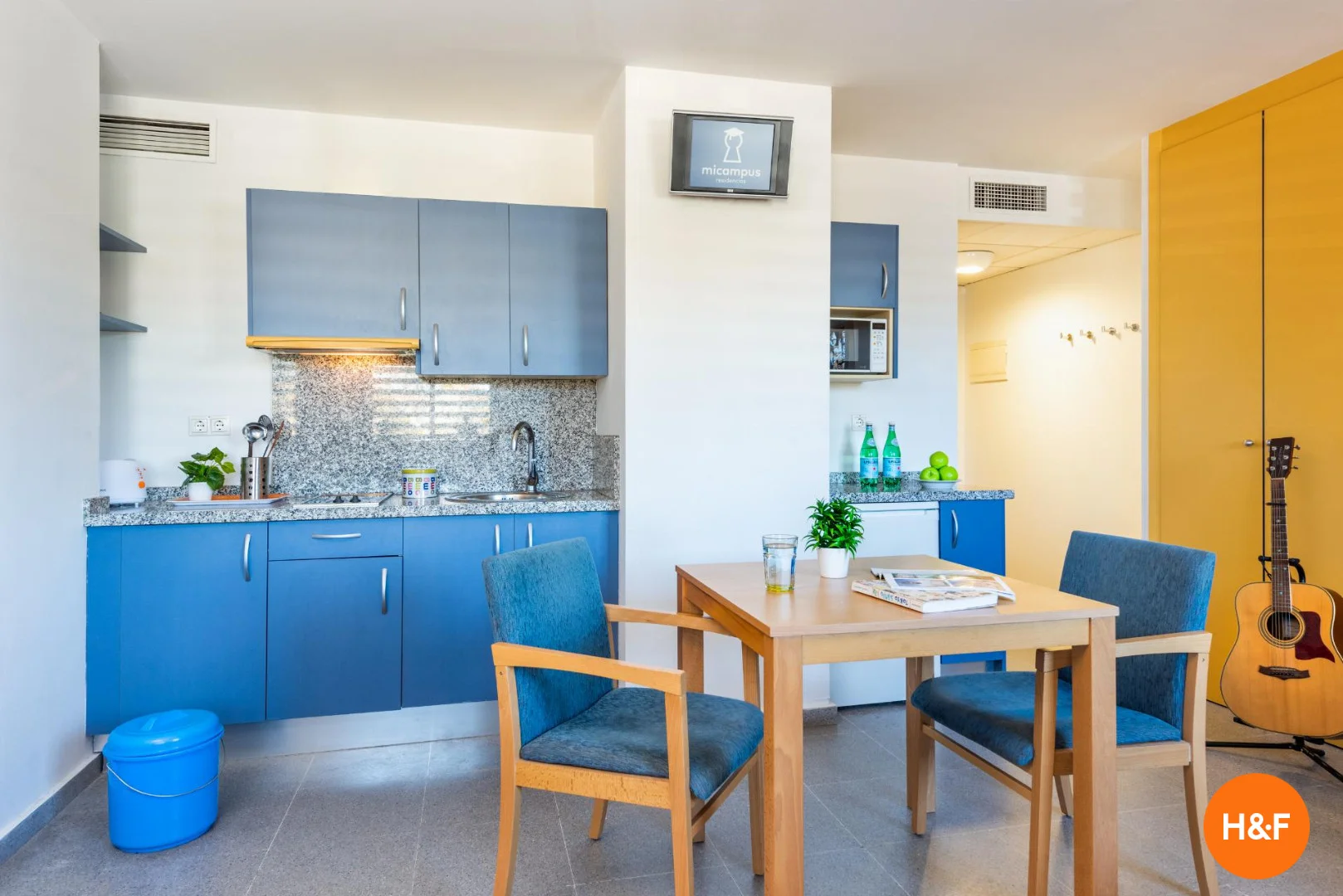 Affordable room for students with ample lighting in 
