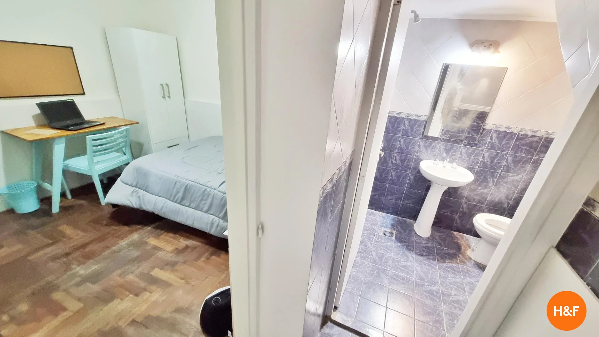 Affordable room for students with ample lighting in
