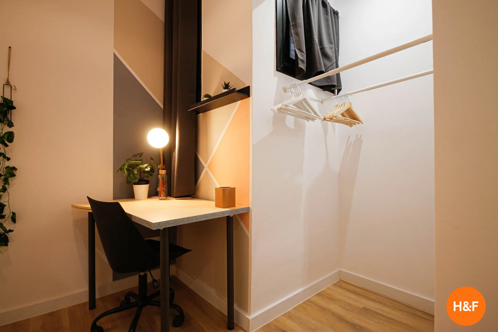 Quarto amigo do estudante em  com comodidades modernas