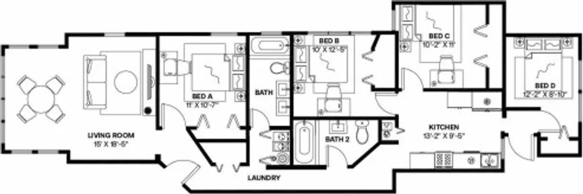 Stanza privata in #1598: Irving Park Chicago 60618, immagine 3 di 12