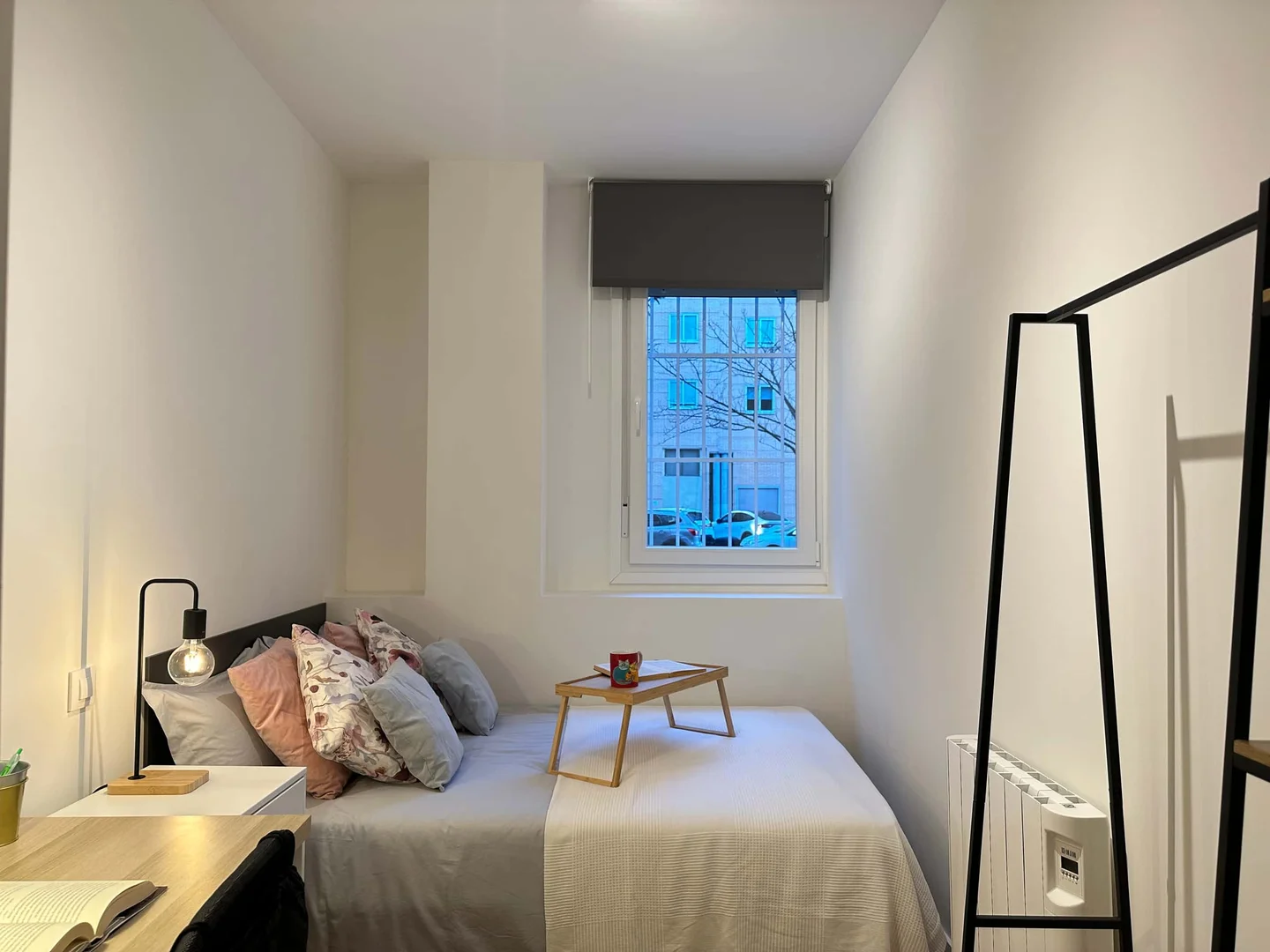Stanza economica per studenti con ampia illuminazione in 