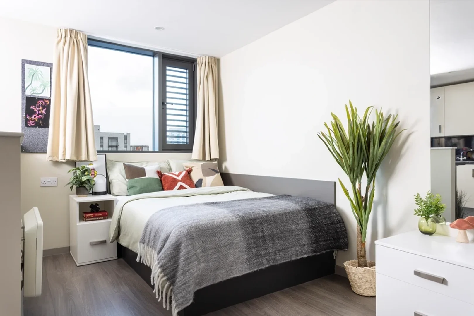 Quarto amigo do estudante em  com comodidades modernas