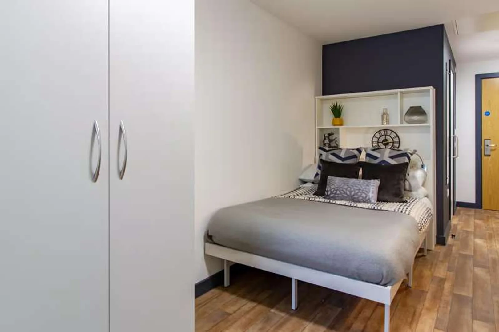Studio d'étudiant minimaliste dans avec agencement efficace