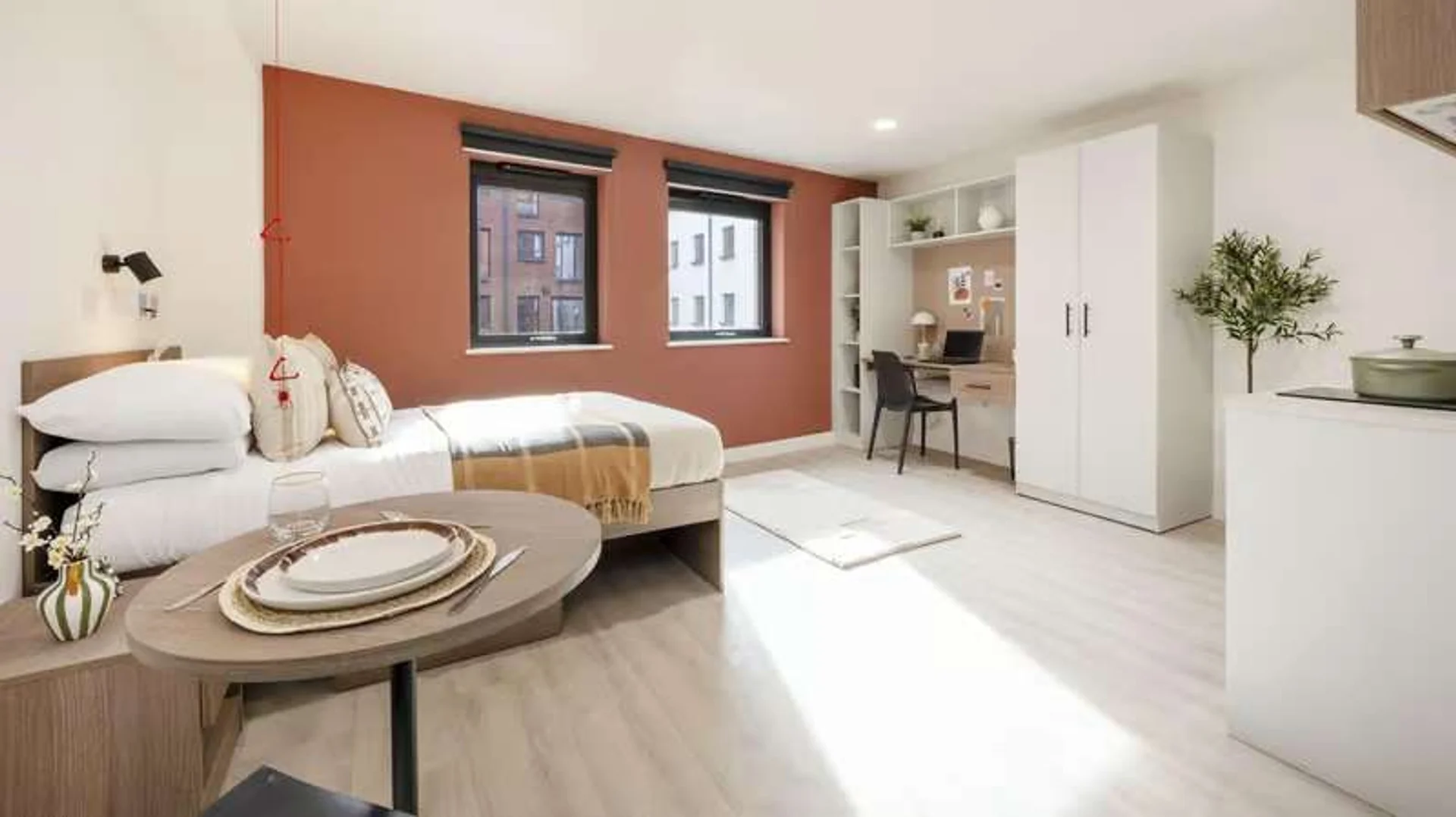 Erschwingliche Studiowohnung mit wesentlicher Ausstattung in 