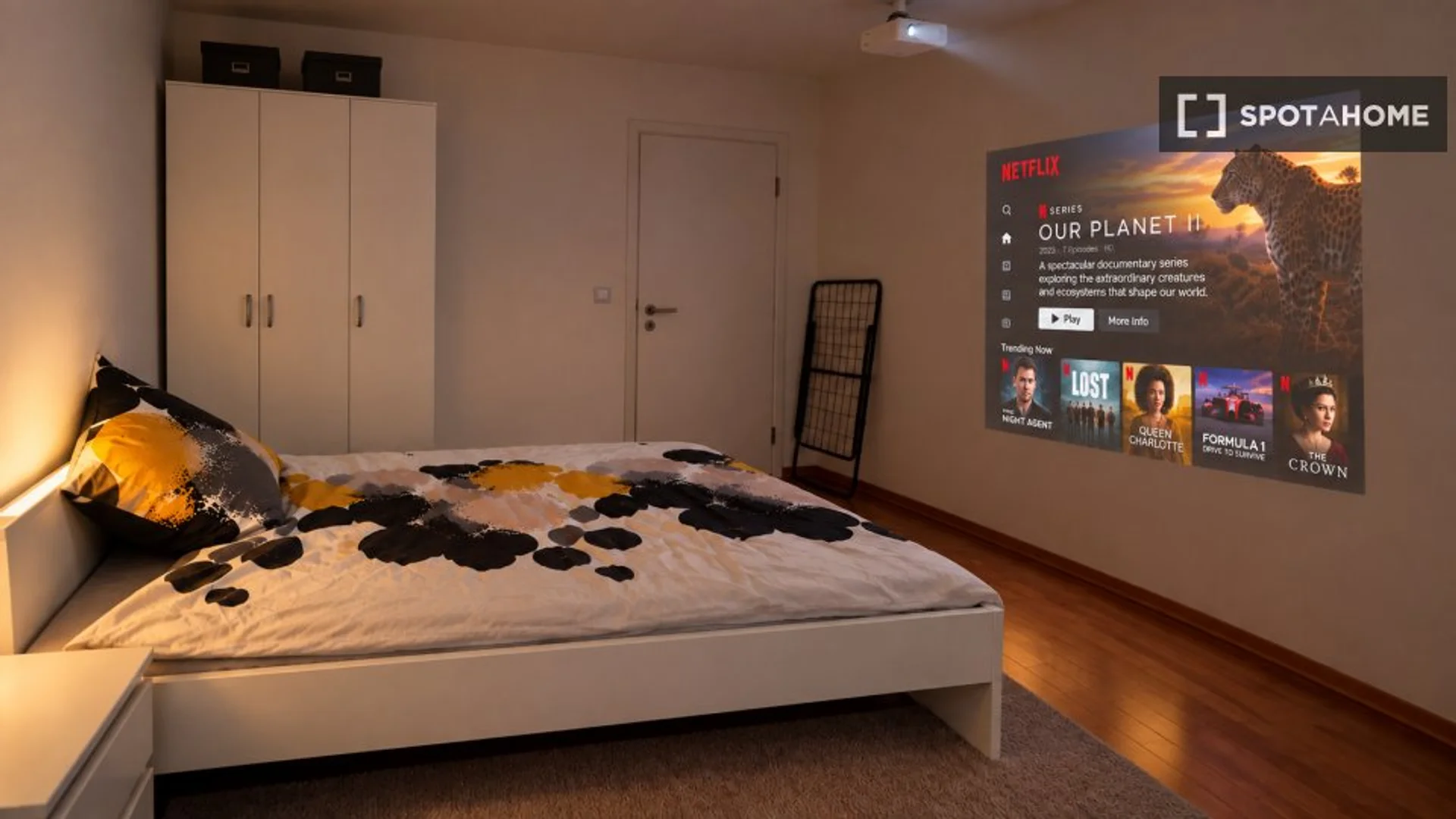 Chambre conviviale pour les étudiants dans  avec des équipements modernes