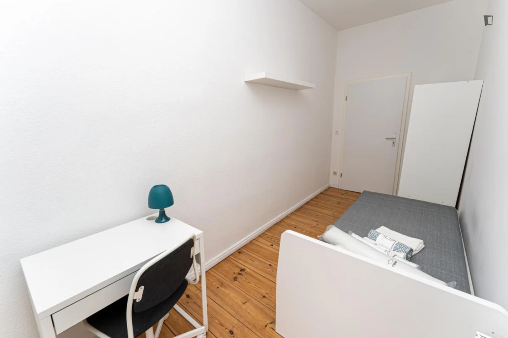 Student room in  with study area and shared facilities