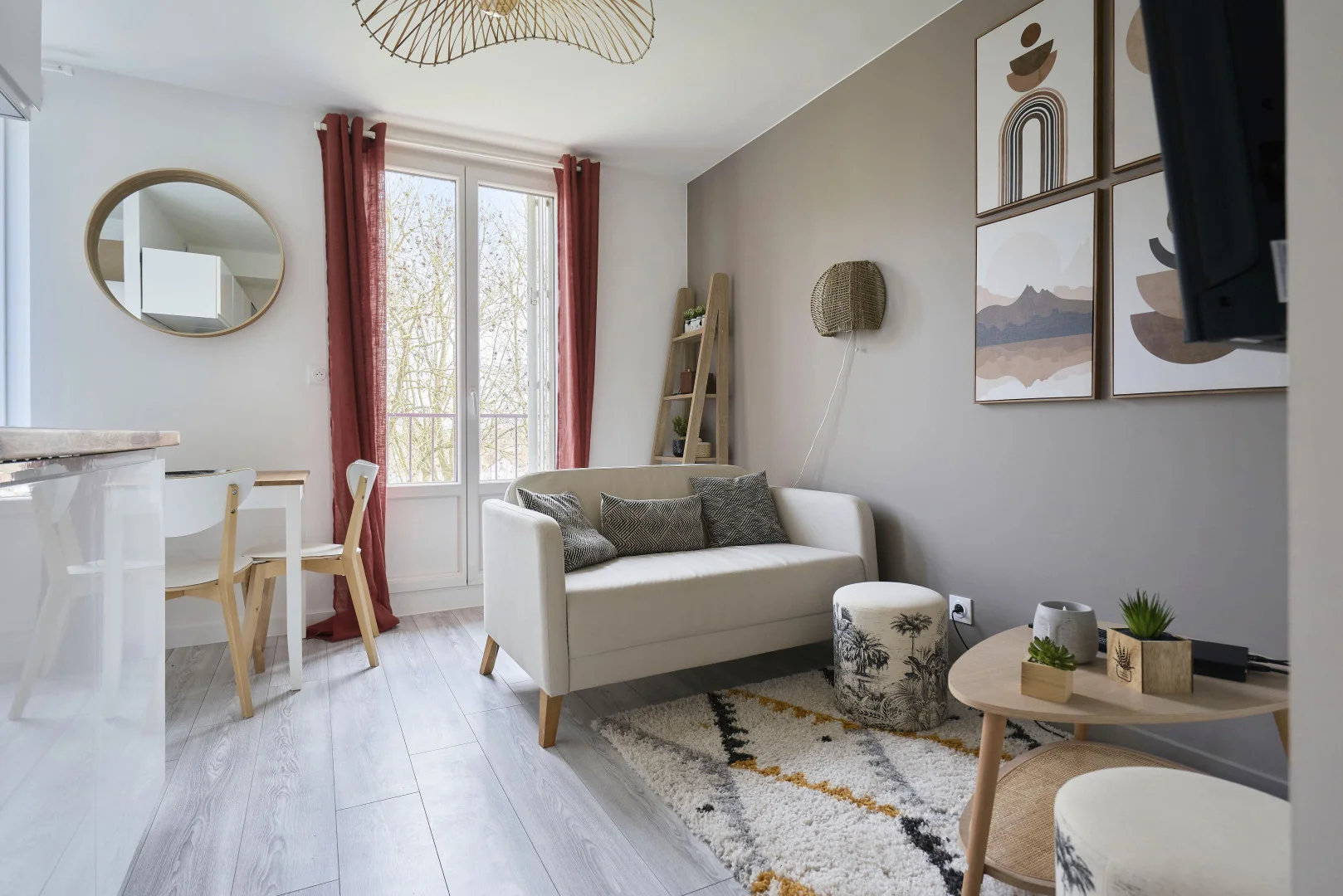 Chambre à louer dans un appartement d'étudiant à , entièrement meublée